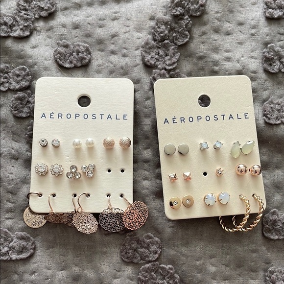 Aeropostale Elegant Metal Earring Collection - Picture 1 of 2